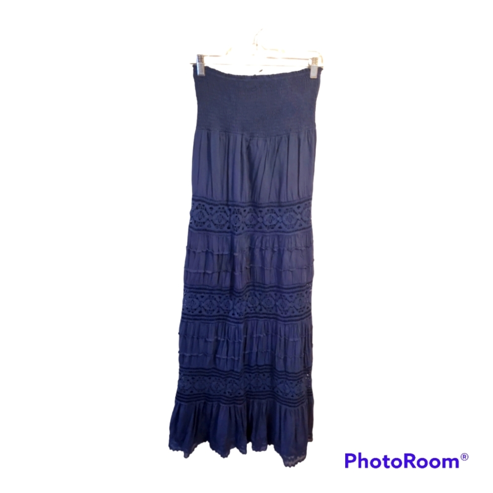 Raviya Boho Crochet Beach Swim Cover Coverup Maxi Dress